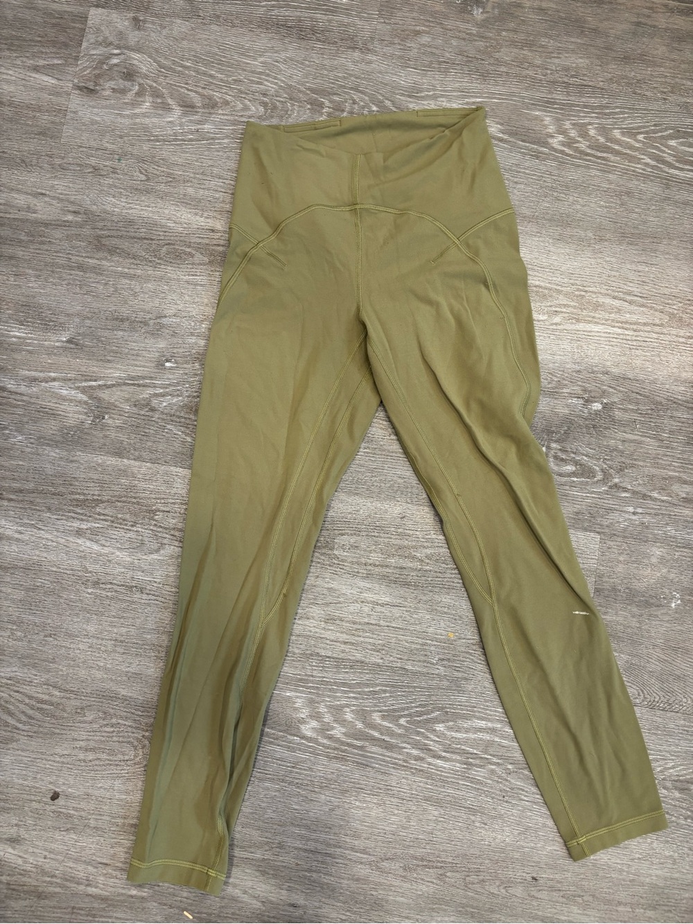 lululemon athletica Olive Green High-Rise Performance Leggings